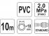 YATO Pneumatikus tömlő gyorscsatlakozóval 10 mmx10 m, 2,0 MPa