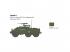 Italeri 1/56 M8/M20 tank makett