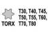 YATO Bit dugókulcs készlet gépi Torx 1/2 col 8 részes T30-T80