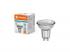 LEDVANCE , LED PAR16 V , LED égő , GU10 , 4.3 W , 6500 K , Hideg fehér , IP20 , Átlátszó