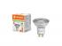 LEDVANCE , LED PAR16 DIM P , LED égő , GU10 , 3.4 W , 3000 K , Meleg fehér , Dimmelhető , IP20 , Átlátszó