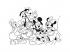 Mickey egér és barátai 2 az 1-ben 60db-os maxi puzzle és színező 70x50cm - Lisciani