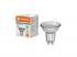 LEDVANCE , LED PAR16 V , LED égő , GU10 , 4.3 W , 3000 K , Meleg fehér , IP20 , Átlátszó