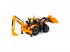 Cavallino traktor rakodóval és kotrógéppel, sárga, 1:32 méretarányú