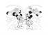 Mickey egér 2 az 1-ben maxi 24db-os puzzle és színező 70x50cm - Lisciani