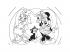 Minnie egér 2 az 1-ben 108db-os puzzle és színező 70x50cm - Lisciani