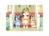 Bluey kutyusok a lépcsőn 2 az 1-ben 24db-os puzzle és színező 35x25cm - Lisciani