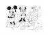 Mickey egér 2 az 1-ben 24db-os puzzle és színező 35x25cm - Lisciani