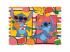 Lilo és Stitch gyümölcsös kaland 2 az 1-ben 48db-os Eco mini puzzle és színező 35x25cm - Lisciani