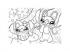 Stitch 2 az 1-ben 108 db-os puzzle és színező 50x35cm - Lisciani