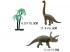 Dino World: Triceratops vagy Brachiosaurus figura fával