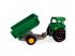 Zöld traktor billenős pótkocsival 38,5 cm - Wader