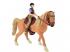 Lovas játékszett barna lóval és lovassal