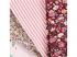 Patchwork szövet, 45x55cm - 4 db, pink