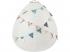 Lampion, fehér - 27 cm