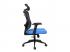IRISOffice Eclipse kék/fekete ergonómikus, szövet-hálós irodai forgószék fej és háttámasszal