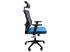 IRISOffice Eclipse kék/szürke ergonómikus, szövet-hálós irodai forgószék fej és háttámasszal