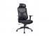 IRISOffice Mirage fekete ergonómikus, szövet-hálós irodai forgószék fej és háttámasszal