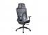 IRISOffice Mirage fekete ergonómikus, szövet-hálós irodai forgószék fej és háttámasszal