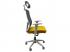 IRISOffice Aurora sárga/szürke ergonómikus, szövet-hálós irodai forgószék fej és háttámasszal