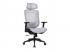 IRISOffice Nimbus szürke ergonómikus, szövet-hálós irodai forgószék fej és háttámasszal
