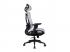 IRISOffice Nimbus szürke ergonómikus, szövet-hálós irodai forgószék fej és háttámasszal