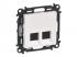 Legrand 753141-60 Valena Life fehér 2xRJ45 Cat. 5E UTP csatlakozóaljzat