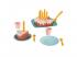 Ecoiffier Play Food születésnapi torta játékkészlet, 20 darabos