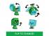 Minecraft: Flippin Figs Creeper 2-az 1ben figura - Mattel