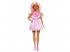Barbie Fashionista baba, rózsaszín ruhában