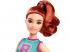 Barbie Fashionista stílusos baba vörös hajjal lila szoknyában - Mattel