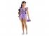 Barbie Fashion Deluxe lila rövidnadrágos baba