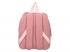 Rózsaszín bársony hátizsák, macifüles