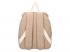 Bézs bársony hátizsák, macifüles