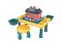 Játékasztal építőelemekkel 76db-os készlet