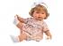 Llorens: Carla 42cm-es síró baba virágos ruhában fejpánttal