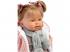 Llorens: Alexandra 42cm-es baba hanggal kötött kabátban sállal