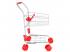 Bevásárlókocsi, piros, fém