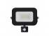LED reflektor , 10W , 900 lm , slim, mozgásérzékelős , fekete , természetes fehér , IP65 , Asalite