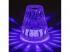 LED lámpatest , asztali , 2 Watt , USB , érintős , dimmelhető , RGBW , kristály hatású , Rábalux , SIGGY , 76004