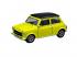 Welly: Mini Cooper 1300 sárga fém kisautó modell 1/64
