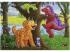 Puzzle 2x24 db - Dínók világa