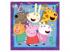 Peppa malac családja és barátai puzzle, 3x49 darab.