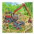 Nagy munkagépek puzzle, 3x49 darabos