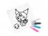 Sticker Art: Hello Kitty színezhető matrica szett többféle 1db - Comansi