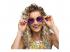 Hippie XL lila party szemüveg
