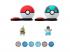 Pokémon Surprise Attack játékkészlet - Axew Pokeball vs. Totodile hálós labda