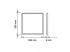 LED panel , 600 x 600 mm , 36 Watt , 3600 lumen , meleg fehér , 100 lm/W , Optonica