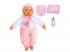 Baby Beau Baba cumisüveggel és előkével, 40cm