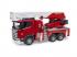 Bruder Scania Super 560R tűzoltóautó létrával, vízpumpával és L +S modullal
